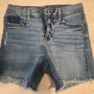Blue Denim Cutoff Shorts